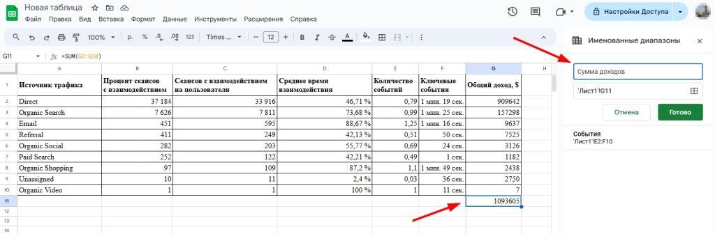 Как создать дашборд в Гугл Таблицах-16